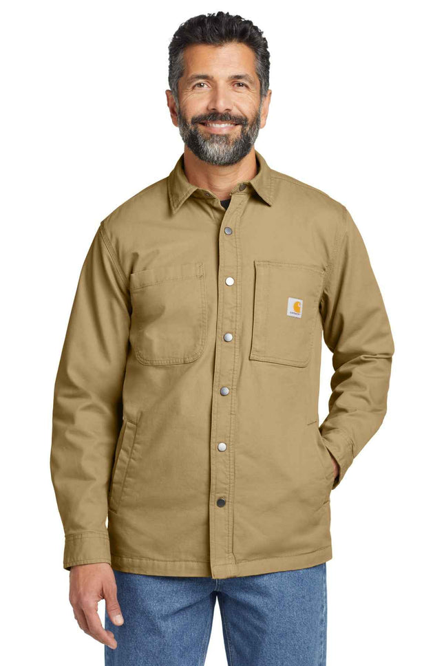 Carhartt Rugged Flex FleeceLined Shirt Jac CT105532 Dark Khaki