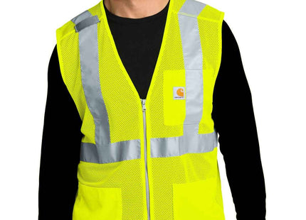 Carhartt ANSI Class 2 Mesh ZipFront Vest CT106171 Brite Lime