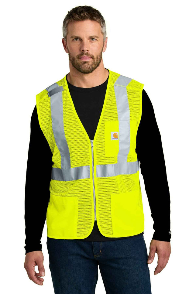 Carhartt ANSI Class 2 Mesh ZipFront Vest CT106171 Brite Lime