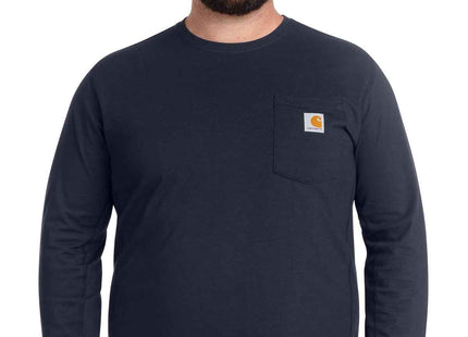 Carhartt Force Long Sleeve Pocket T Shirt CT106656 Navy