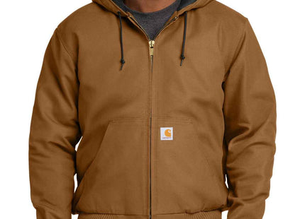 Carhartt QuiltedFlanneLined Duck Active Jac CT106677 Carhartt Brown