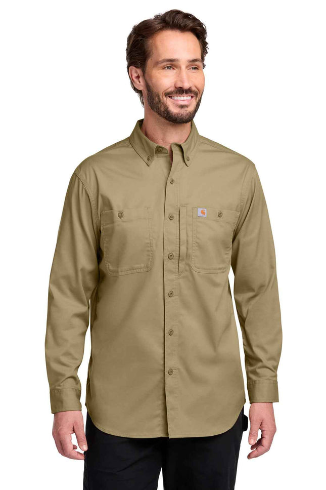 Carhartt Rugged Professional Series Long Sleeve Shirt CT106689 Dark Khaki
