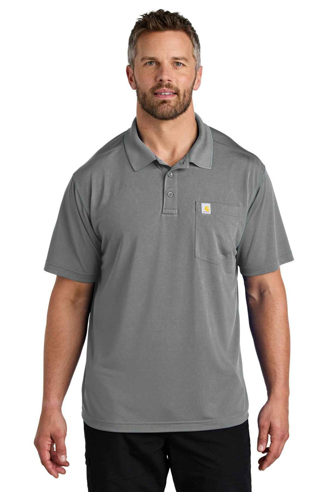 Carhartt Force SnagResistant Pocket Polo CT106880 Asphalt Grey