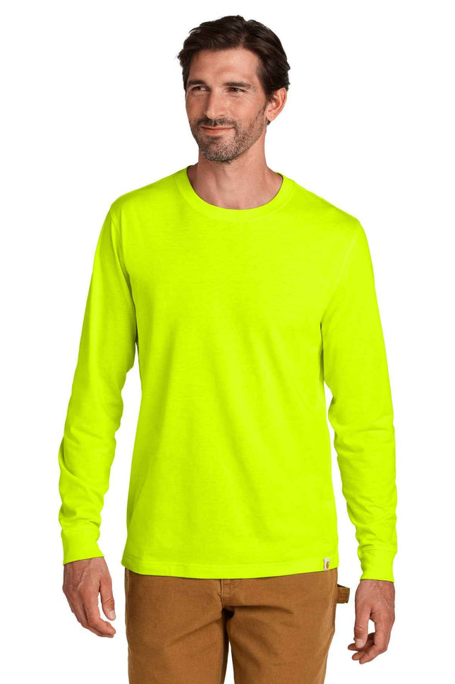 Carhartt Long Sleeve T Shirt CT106921 Brite Lime
