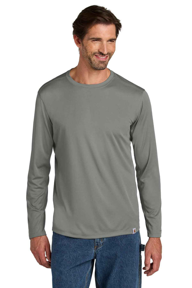 Carhartt Force Sun Defender Long Sleeve T Shirt CT106972 Asphalt Grey