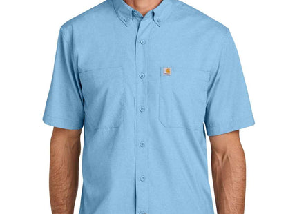 Carhartt Force Sun Defender Short Sleeve Shirt CT107107 Fresh Water Blue