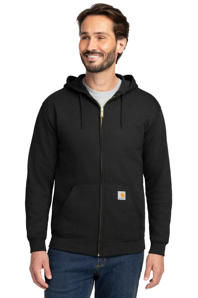 Carhartt Midweight Hooded ZipFront Sweatshirt CTK122 Black
