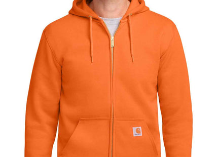 Carhartt Midweight Hooded ZipFront Sweatshirt CTK122 Brite Orange