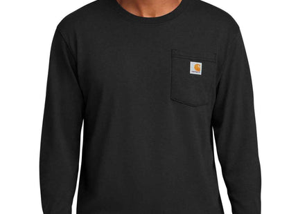 Carhartt Workwear Pocket Long Sleeve T Shirt CTK126 Black