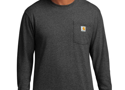 Carhartt Workwear Pocket Long Sleeve T Shirt CTK126 Carbon Heather