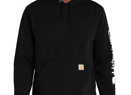 Carhartt Midweight Hooded Logo Sweatshirt CTK288 Black