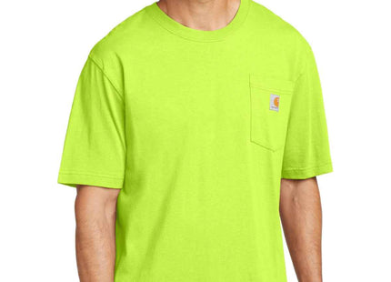 Carhartt Workwear Pocket Short Sleeve T Shirt CTK87 Brite Lime
