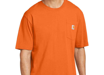 Carhartt Workwear Pocket Short Sleeve T Shirt CTK87 Brite Orange