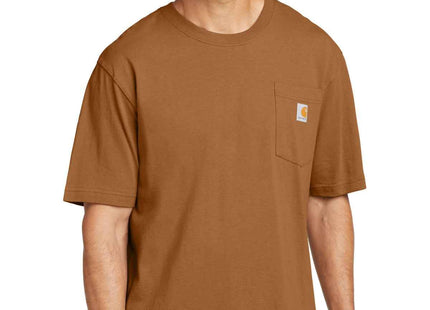 Carhartt Workwear Pocket Short Sleeve T Shirt CTK87 Carhartt Brown