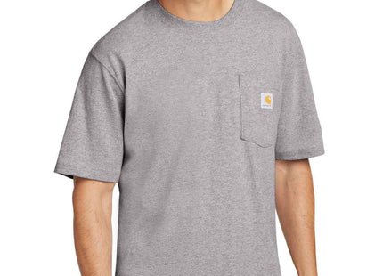 Carhartt Workwear Pocket Short Sleeve T Shirt CTK87 Heather Grey