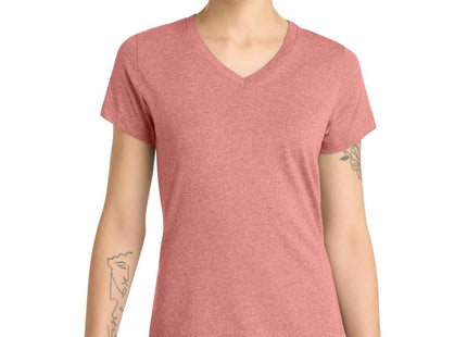 District Women's Perfect Blend CVC VNeck Tee DM1190L