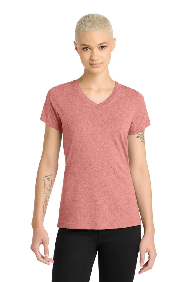 District Women's Perfect Blend CVC VNeck Tee DM1190L