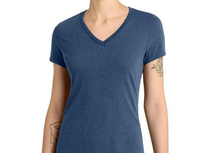 District Women's Perfect Blend CVC VNeck Tee DM1190L
