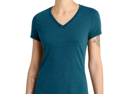 District Women's Perfect Blend CVC VNeck Tee DM1190L