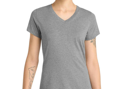 District Women's Perfect Blend CVC VNeck Tee DM1190L