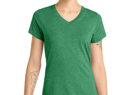 District Women's Perfect Blend CVC VNeck Tee DM1190L