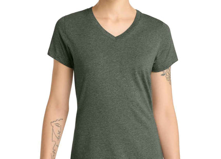 District Women's Perfect Blend CVC VNeck Tee DM1190L