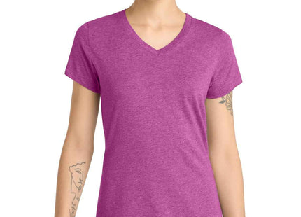 District Women's Perfect Blend CVC VNeck Tee DM1190L