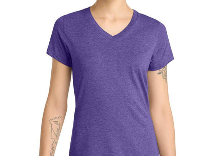 District Women's Perfect Blend CVC VNeck Tee DM1190L