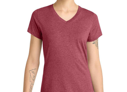 District Women's Perfect Blend CVC VNeck Tee DM1190L