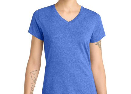 District Women's Perfect Blend CVC VNeck Tee DM1190L