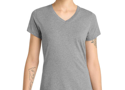 District Women's Perfect Blend CVC VNeck Tee DM1190L