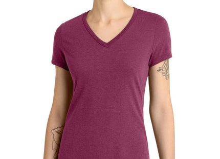 District Women's Perfect Blend CVC VNeck Tee DM1190L
