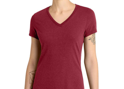 District Women's Perfect Blend CVC VNeck Tee DM1190L