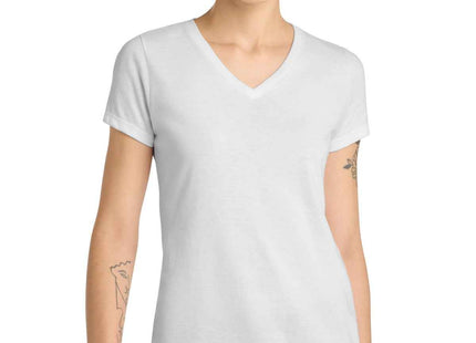 District Women's Perfect Blend CVC VNeck Tee DM1190L