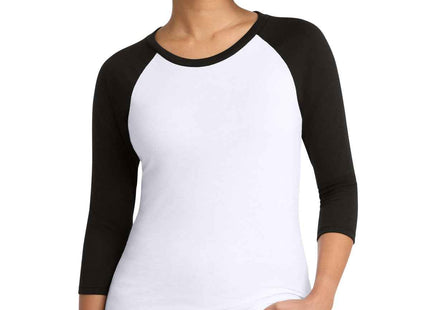 District Women's Perfect Tri 3/4Sleeve Raglan DM136L