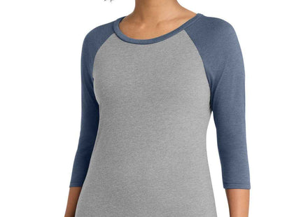District Women's Perfect Tri 3/4Sleeve Raglan DM136L