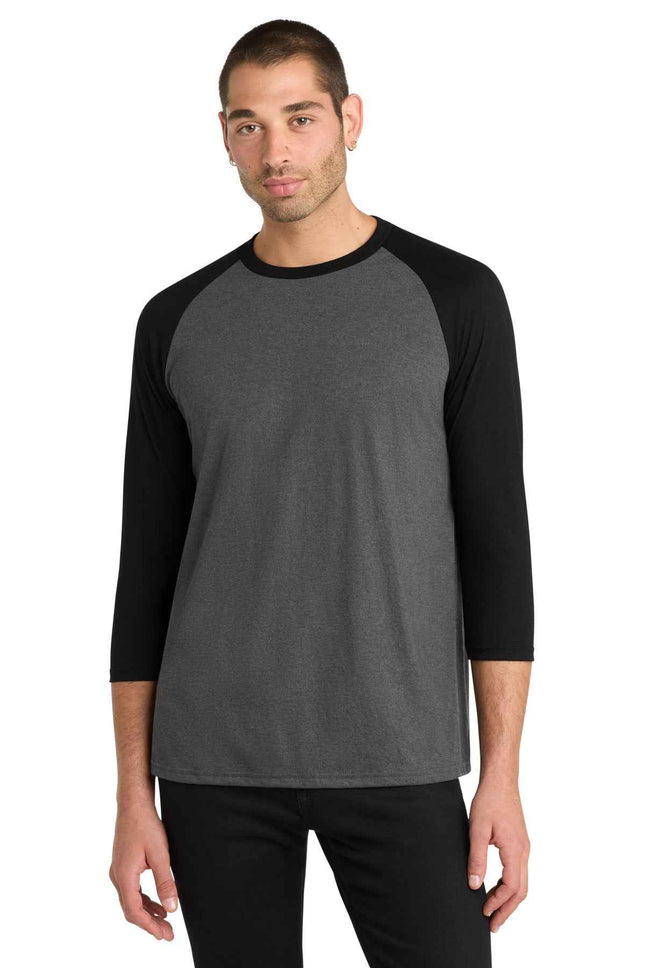 District Perfect Tri 3/4Sleeve Raglan DM136