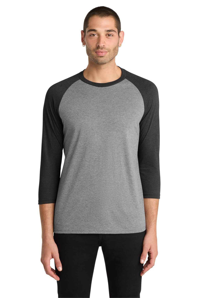 District Perfect Tri 3/4Sleeve Raglan DM136