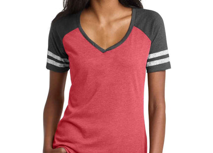 District Women's Game VNeck Tee DM476