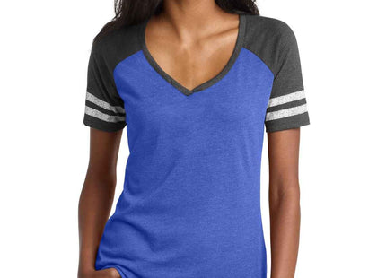 District Women's Game VNeck Tee DM476