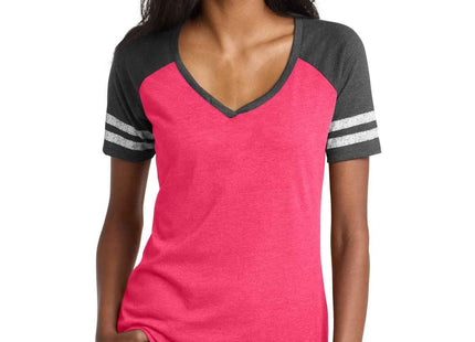 District Women's Game VNeck Tee DM476