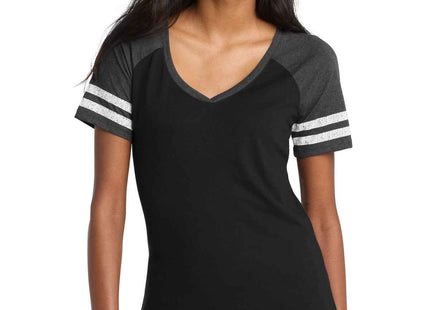 District Women's Game VNeck Tee DM476