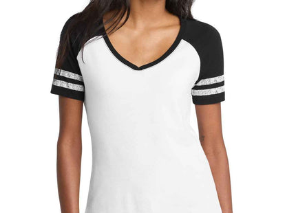 District Women's Game VNeck Tee DM476
