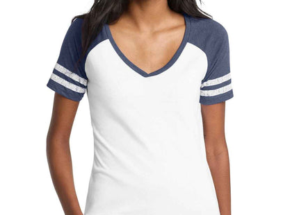 District Women's Game VNeck Tee DM476