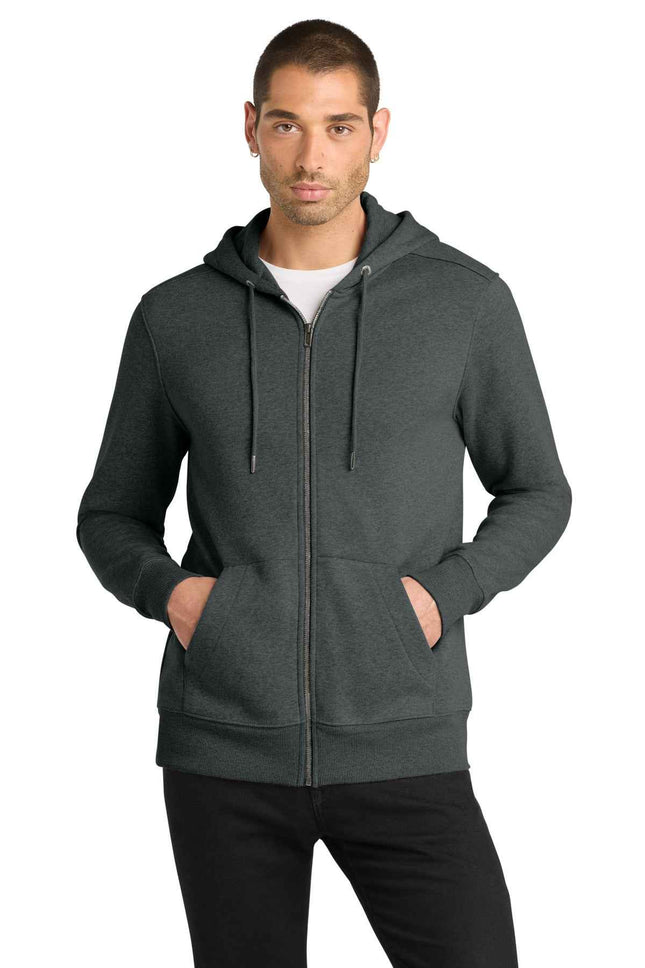 District Perfect Weight Fleece FullZip Hoodie DT1103