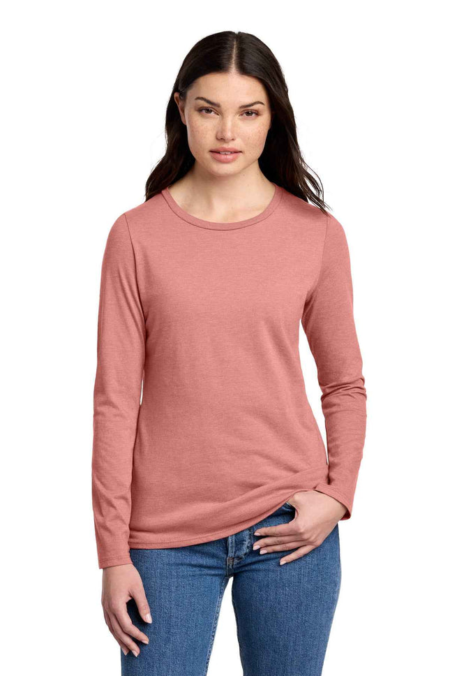 District Women's Perfect Blend CVC Long Sleeve Tee DT110