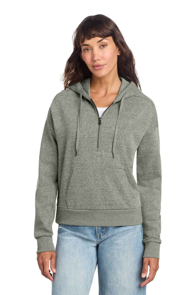 District Women's Perfect Tri Fleece 1/2Zip Pullover DT1311