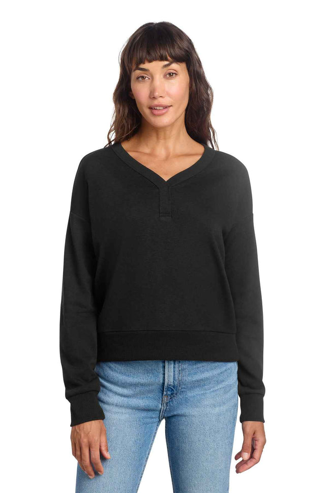 District Women's Perfect Tri Fleece VNeck Sweatshirt DT1312