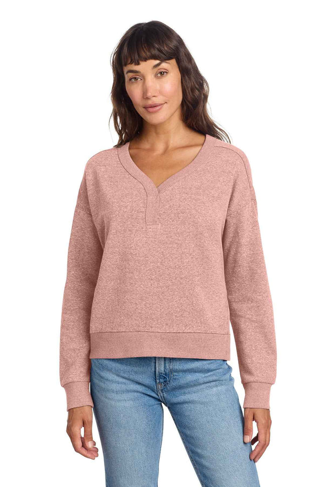 District Women's Perfect Tri Fleece VNeck Sweatshirt DT1312