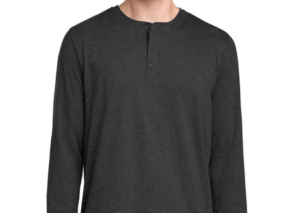 District Perfect Tri Long Sleeve Henley DT145